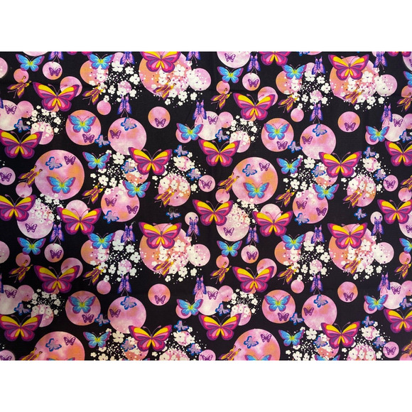metamorphosis by Jeffery Marc Print Concepts BUTTERLIES Cotton 74x44 - Picture 1 of 5